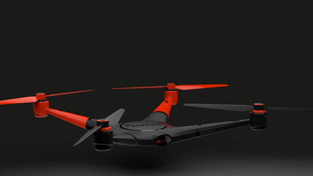 Dron, ki ga poganja AI, zaznava ovire